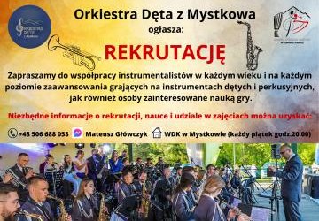 Orkiestra Dęta z Mystkowa ogłasza rekrutację !