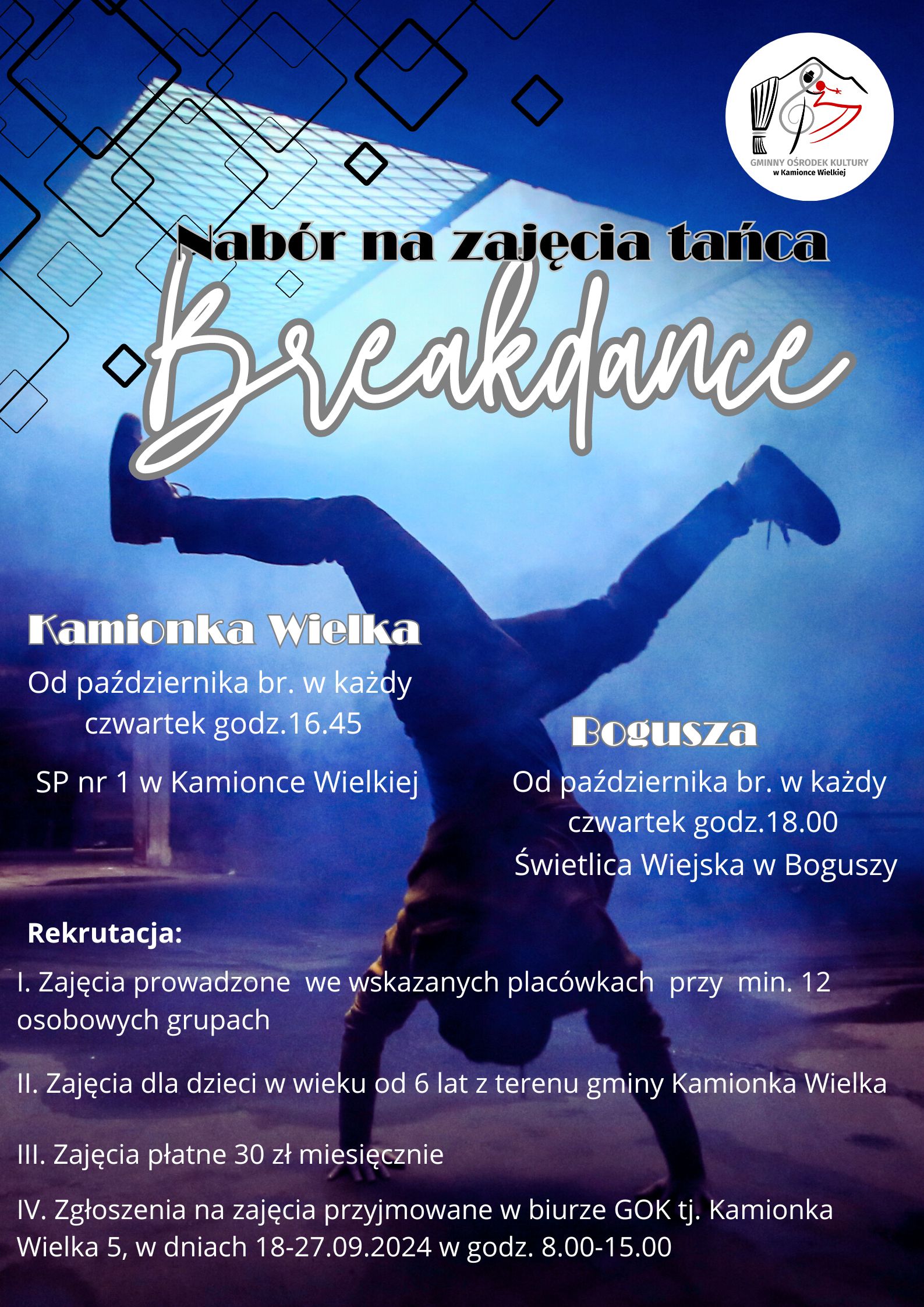 Nabór na zajęcia z Breakdance'u