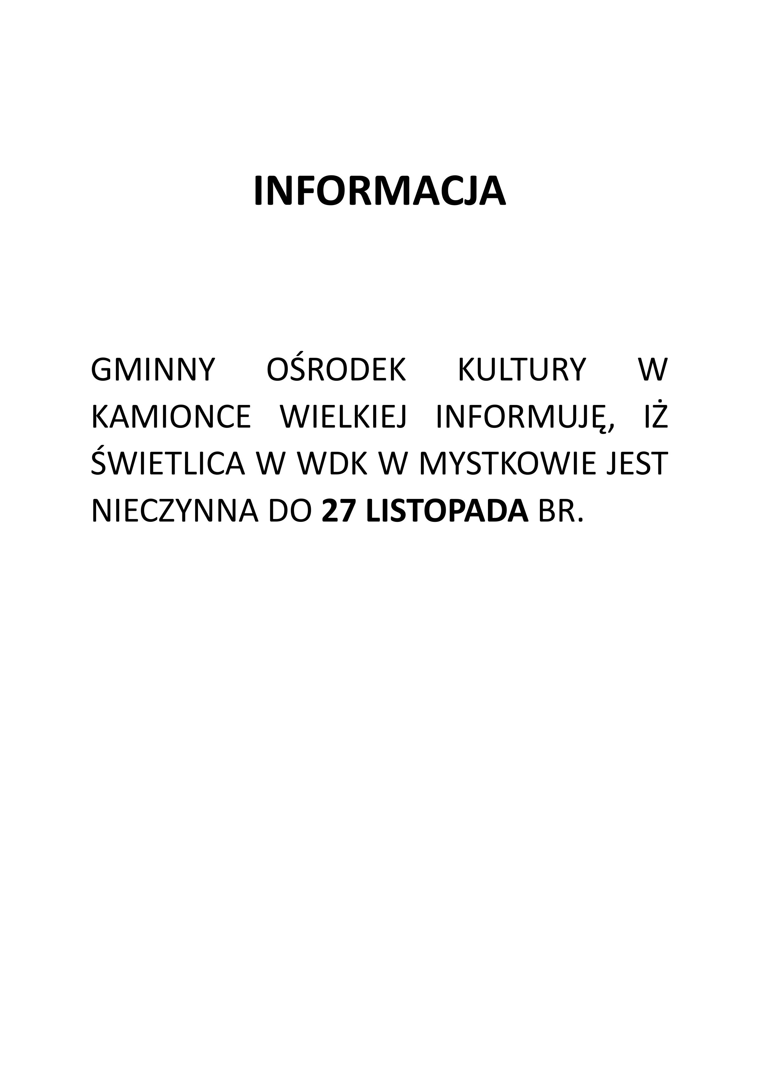 INFORMACJA