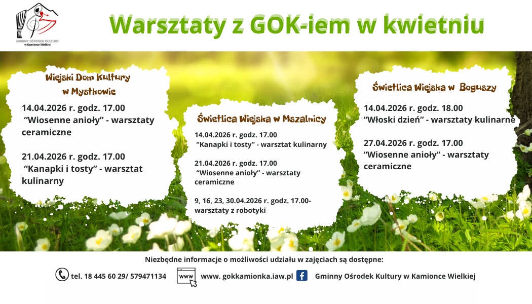 Kwietniowe warsztaty z GOK-iem
