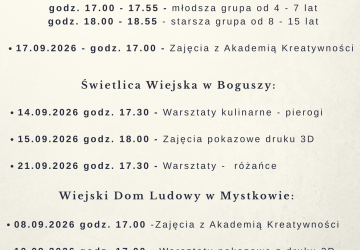 Warsztatowy wrzesień